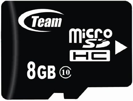 8 gb-os MicroSDHC Class 10 Csapat Nagy Sebesség 20 MB/Mp Memória Kártya. Villámgyors Kártya HTC HERO TILT 2 telefon. Szabad Nagy Sebességű