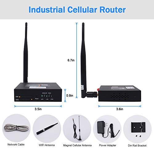 4G VPN Router, Ipari Dual Sim WiFi 4G LTE Router 3G/4G Yeacomm YF325 Vezeték nélküli Modem, Router Nyitva a Sim-Kártya Nyílásba, B1/3/5/7/8/20/28/38/40/41