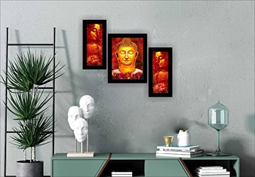 SAF 3 Buddha modern művészet falon festmény lakberendezési 13.5 x 22.5 inch