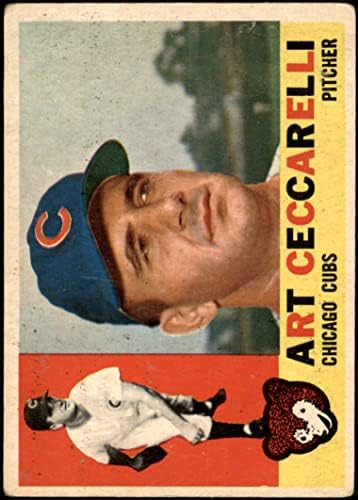 1960 Topps 156 Művészeti Ceccarelli Chicago Cubs (Baseball Kártya) FAIR Cubs