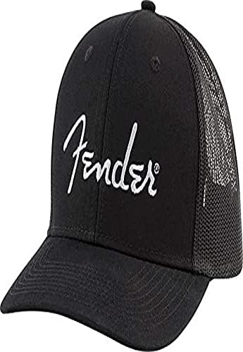 Fender Logó baseballsapkás, Fekete-Ezüst Szál