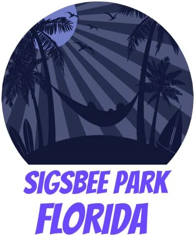 Sigsbee Park, Florida Keys Szörfös Trópusi tengerparti Nyaralás Tengerparti Matrica Csomag
