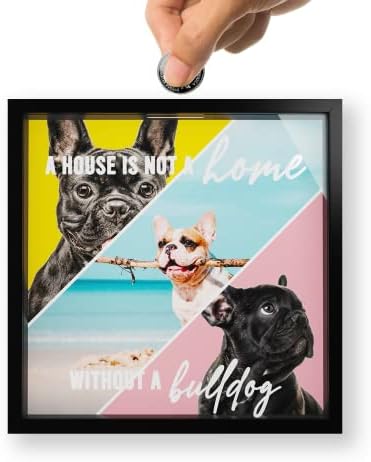 Francia Női Ajándékot, Bulldog Ajándékok, Bulldog Szerető Ajándékok, Bulldog Anya Ajándékok, Multifunkcionális Shadow Box, Használja, mint