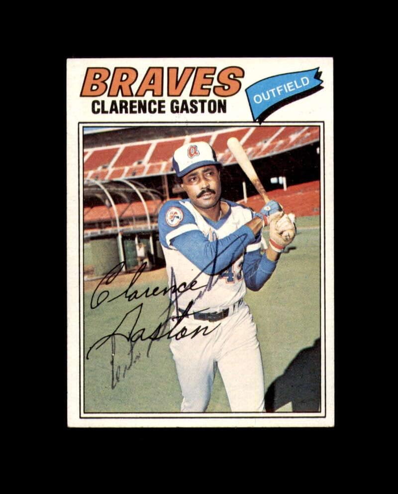 Clarence Gaston Aláírt 1977 Topps Atlanta Braves Dedikált
