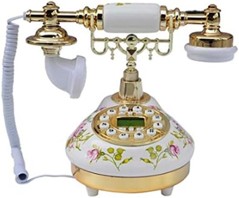 KJHD Antik Telefon, Vezetékes Digitális Vintage Telefon Klasszikus Európai Retro Vezetékes Telefon, Vezetékes Fülhallgató Lóg