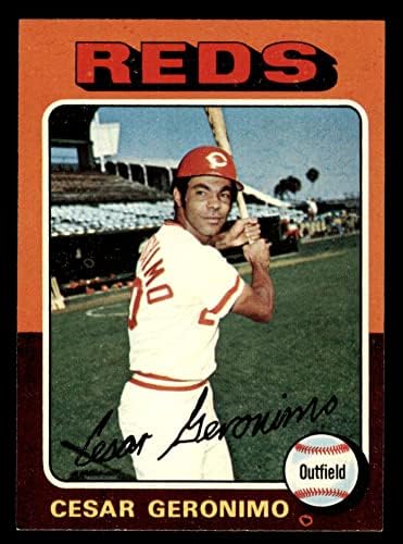 1975 Topps 41 Cesar Geronimo Cincinnati Reds (Baseball Kártya) NM Vörösök
