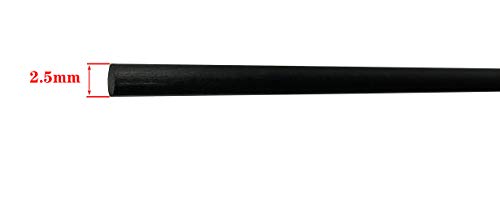 OD 2,5 mm-es Szénszálas Rod, hogy az RC Repülő Matt Pólusú, Hosszúság 15,7 es, 5db