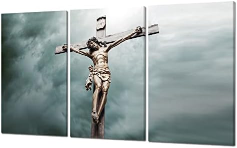 Jézus Keresztre feszítés Wall Art Jézus Krisztus Kereszt Fal Dekoráció Jézus Krisztus-Kép Vászon HD Nyomtatott Kereszténység