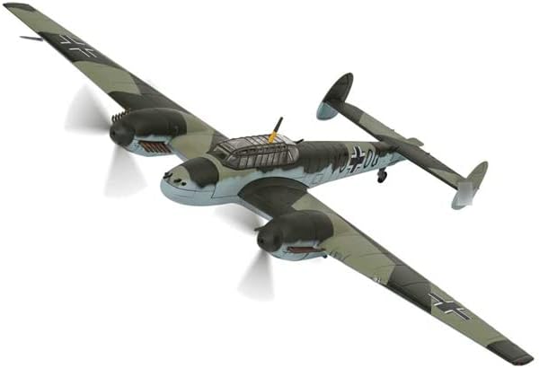 Corgi Messerschmitt Bf110D Összeesküvés 1941 Ltd. Kiadás 1/72 FRÖCCSÖNTÖTT Repülőgép Előre elkészített Modell