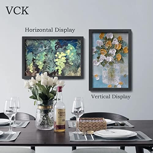 VCK 16x24, plakátkeret, 3, Fekete, Tömör Fa Képkeret, Mintás Exkluzív Fal Galéria Keret