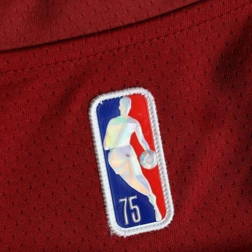 Keretes Evan Mobley Cleveland Cavaliers Dedikált Piros Nike 2021-2022 Számában Swingman Jersey a 3-as Draft Pick Felirat, - Dedikált