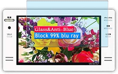 Vaxson Anti Kék Fény Edzett Üveg kijelző Védő fólia, kompatibilis TWINBIRD VB-BS167B 16 Látható Területet Borító Csak, 9H