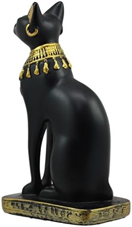 Ajándékok & Decor Ebros Kis Klasszikus Egyiptomi Istennő Bastet Szobor 5 Magas Istenek Egyiptomi Istenség Ubasti Bast Macska Figura
