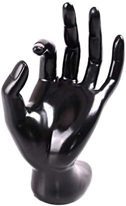 jweemax Ékszerek Kijelző Tartó, Műanyag, Fekete Kéz Formája Ékszerek Kijelző Jogosultja 11×17cm