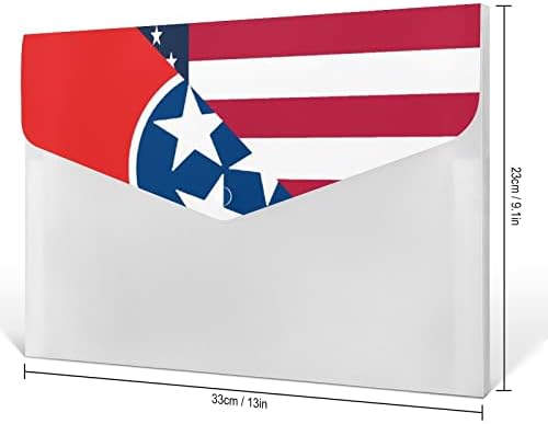 Amerikai Tennessee-i Állami Zászló Bővülő Fájl Mappa Harmonika Mappa 6 Zsebbel Dokumentum Szervező Papír Szervező