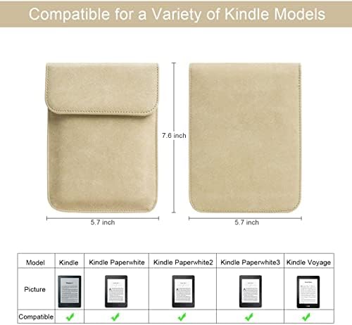 a Kindle Paperwhite(10 Generáció, a 2018-as Kiadás)-6 Hüvelyk Cover Tok Ujja Táska(Model No. PQ94WIF)-Tartalmazza Lila Minta csuklópánt-Khaki