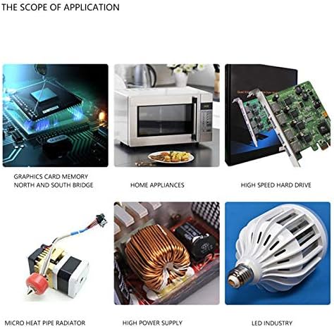 SALUTUYA 5 Db Szilikon hővezető Pad,CPU GPU hővezetés Lap,a Nagy teljesítményű Tápegység, LED-Ipar(100x100x0.5mm-es,1,5 W/m-k)