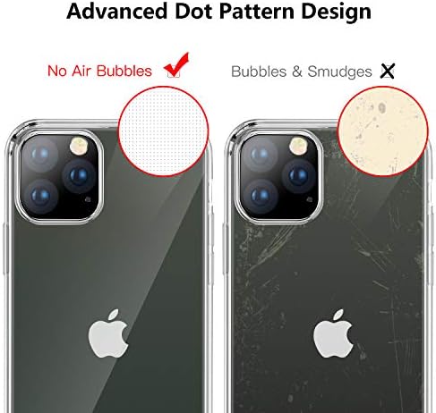 Meifigno Egyértelmű Célja az iPhone 11 Pro Max Esetben, [Anti-Sárga] Ultra Vékony, Puha TPU Szilikon Borító Vékony Zselé Telefon