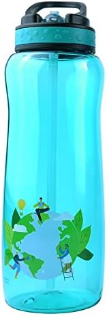 Koohot 32oz Ivóvíz Üveg - BPA Mentes, Sip Szalma Fedél, Carry Hurok Könnyű, szivárgásmentes, a Cool Design - Föld