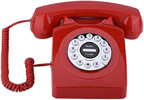 KXDFDC Forgó Tárcsa Telefon Vezetékes Retro Telefon a Home Office zajszűrő Vintage Antik Telefon