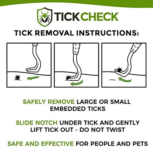 TickCheck Kullancs Eltávolító Érték 3 Pack - Kullancs-Eltávolító Eszközök + Kullancs Azonosító Kártyát, - az Emberre, Kutya, Macska