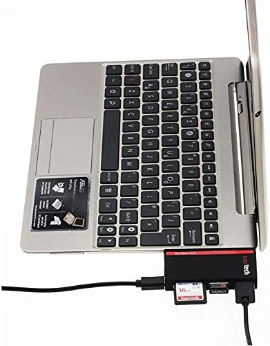 Navitech 2 az 1-ben Laptop/Tablet USB 3.0/2.0 HUB Adapter/Micro USB Bemenet SD/Micro SD Kártya Olvasó Kompatibilis Dell Alienware Terület-51m