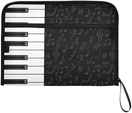Zongora Billentyűk Zenei Harmonika Mappa Bővülő Fájl Szervező 13 Külön Zsebek Címke A4 Letter Méretű Hordozható Bővülő Fájl Doboz