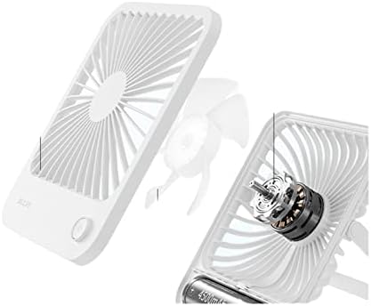 JKYYDS Fan - Asztali Kis Ventilátor Ultra-Csendes Mini, Hordozható, Irodai Asztal Összecsukható USB Töltés Rajongó Kis (Szín : Föld Barna