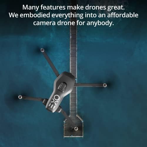 EXO X7 Ranger Plus - High-End Kamera Drón Felnőttek számára. Hosszú Akkumulátor & Tartomány, 4K Kamera, 3 Tengely Gimbal, Akadály Elkerülése,
