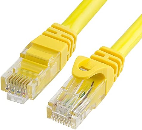 Cmple Cat6 Ethernet Kábel 10 gbps - Számítógép Hálózati Kábel Aranyozott RJ45 Csatlakozók, 550MHz Cat6 Hálózati Ethernet LAN-Kábel