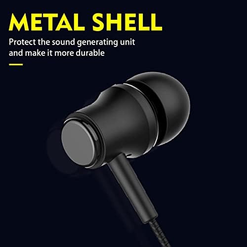 2 Csomag (Fekete + Fehér) 3.5 mm-Fül Vezetékes Fülhallgató Fejhallgató Mikrofon, Mobil Telefon, Fülhallgató, Headset Android