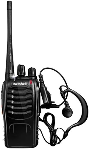 Arcshell Újratölthető Hosszú távú kétirányú Rádió a Fülhallgató 4 Csomag Walkie Talkie, Li-ion Akkumulátor Töltő Mellékelve