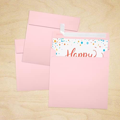 LUX Papír Tér Pályázati keretek 6 1/4 x 6 1/4 Kártya Candy Pink, Nyomtatható keretek Meghívókat, a Héja & Nyomja meg a Pecsétet,