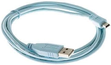 Aexus Cisco Konzol Kábel 6 ft USB-A Típusú Mini-B TAXI-Konzol-USB=