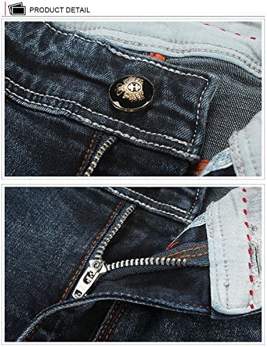 Démon&Hunter 817 Sorozat Slim Fit Jeans Férfi Szakaszon Klasszikus 5-Pocket