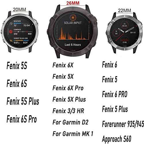 EGSDSE Watchband a Garmin Fenix 5 5 Plusz Forerunner 935 945 Szíj, A Fenix 6 6Pro Megközelítés S60 S62 gyorskioldó Easy fit