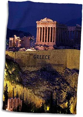 3dRose Florence Világ Egzotikus Foltok - Híres A Görögországi Akropolisz - Törölköző (twl-80820-1)