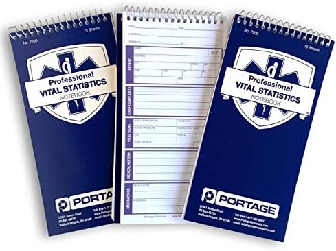 EMT/elsők a népmozgalmi Statisztika Notebook – 8 x 4 Orvosi Notebook a Vitális, valamint a További tájékoztató – 70 Oldal (12-Es Csomag)