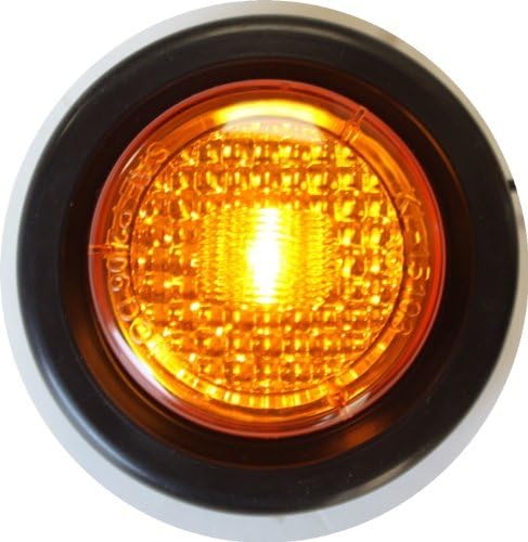 8 PIROS 8 sárga LED 2 Kör Clearance/Oldalsó Helyzetjelző Lámpa Szett Fény Karika Teherautó, Pótkocsi, LAKÓKOCSI 15103 sor 16