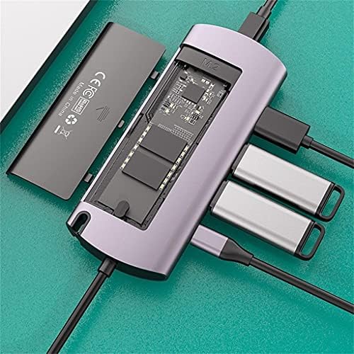 LHLLHL M. 2 SSD Dokkoló Állomás C Típusú Multifunkcionális 6-in-1 NGFF Merevlemez Doboz Adapter USB3.0, RJ45, , PD Felület