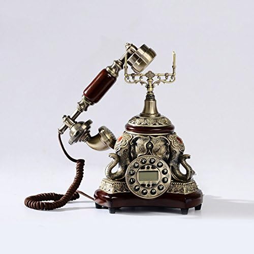 Antik Telefon, Vintage Dekoratív Szobrászat Elefánt A Nappaliban, Irodában, Kreatív Vezetékes