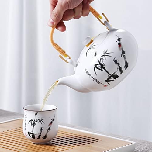 OUNONA Kínai Stílusú Kerámia Teáskanna Tea Kanna, kávéfőző, Víz Pot Porcelán Vintage Ajándék teáskannában