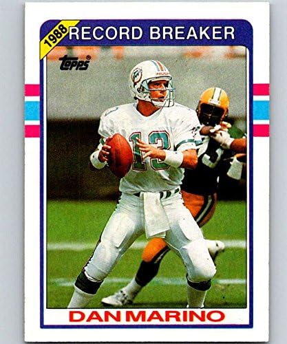 1989 Topps Foci 5 Dan Marino Miami Dolphins RB Hivatalos NFL Trading Card