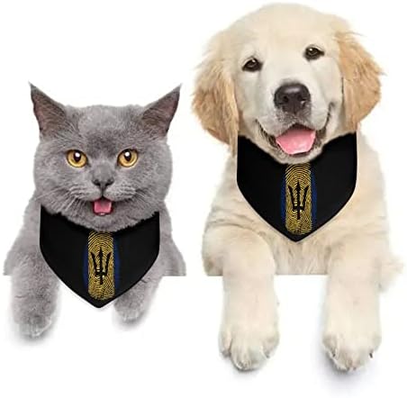 Barbado Zászló Ujját, Kutya Kendő, Állítható Kisállat Gallér Sál Aranyos Háromszög Kendő a Kutyák, Macskák