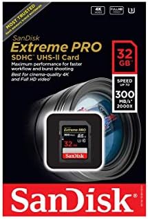 SanDisk 64GB SDXC SD Extreme Pro UHS-II Memória Kártya Működik, a Sony a7R IV. (a7R4) tükör nélküli Fényképezőgép Class 10 (SDSDXPK-064G-ANCIN)
