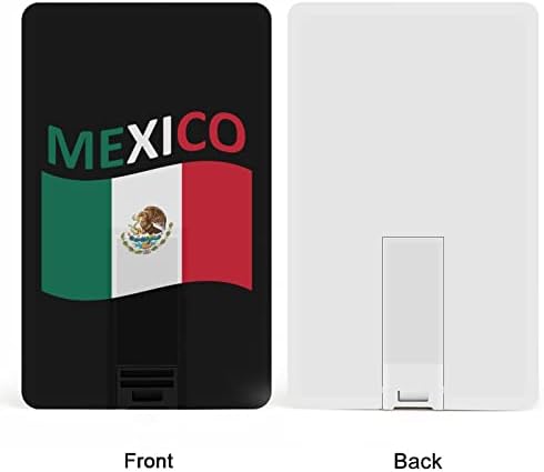 Zászló Mexikóban Hitelkártya USB Flash Személyre szabott Memory Stick Kulcsot Tároló Meghajtó 64G