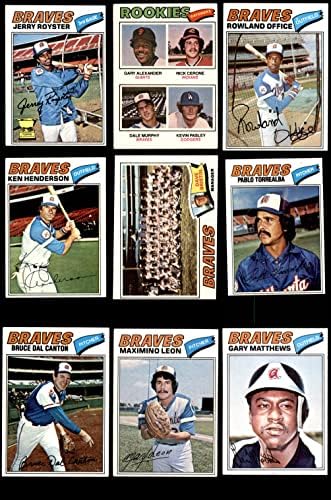 1977 Topps Atlanta Braves Csapat készen áll Atlanta Braves (Set) VG+ Bátrabbak