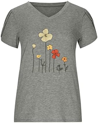 Top Tshirt Női Nyári Őszi 2023 Ruházat Rendszeres Illeszkedést, Rövid Ujjú Pamut V-Nyak Grafikus Alkalmi Tshirt W6 W6