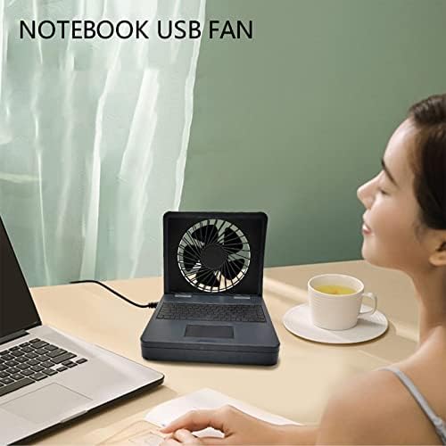 XUnion Retro Notebook Két Sebességű Összecsukható Kis Ventilátor, Mini Asztali Ventilátor UP8