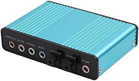 UXZDX USB-6 Csatornás 5.1 Külső Optikai Audio hangkártya a Notebook PC Laptop Szakmai Külső USB-s hangkártya (Szín : D)